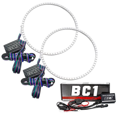 Oracle Jeep Wrangler JL/JT LED Surface Mount Headlight Halo Kit - w/ BC1 Controller thumbnail 2