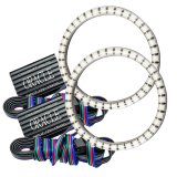Oracle Dodge Challenger 08-14 LED Waterproof Fog Halo Kit - ColorSHIFT thumbnail 2