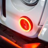 Oracle Jeep Wrangler 07-17 LED Waterproof Turn Signal Halo Kit - Amber thumbnail 3