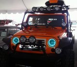 Oracle Jeep Wrangler JK 07-17 LED Waterproof Halo Kit - ColorSHIFT w/ BC1 Controller thumbnail 4