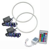 Oracle Jeep Wrangler JK 07-17 LED Waterproof Halo Kit - ColorSHIFT w/ Simple Controller thumbnail 1