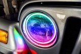 Oracle Jeep Wrangler TJ 97-06 LED Waterproof Halo Kit - ColorSHIFT w/ Simple Controller thumbnail 5