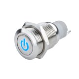 Oracle Pre-Wired Power Symbol Momentary Flush Mount LED Switch - Blue thumbnail 1