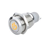 Oracle Pre-Wired Power Symbol Momentary Flush Mount LED Switch - Amber thumbnail 1