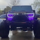 Oracle Vector Jeep Wrangler JK Grille Halo Kit - ColorSHIFT w/ BC1 Controller thumbnail 9