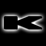 ORACLE Lighting Universal Illuminated LED Letter Badges - Matte Blk Surface Finish - K thumbnail 2