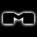 ORACLE Lighting Universal Illuminated LED Letter Badges - Matte Blk Surface Finish - M thumbnail 2