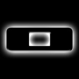 ORACLE Lighting Universal Illuminated LED Letter Badges - Matte Blk Surface Finish - O thumbnail 1