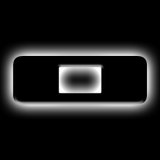ORACLE Lighting Universal Illuminated LED Letter Badges - Matte Blk Surface Finish - O thumbnail 2