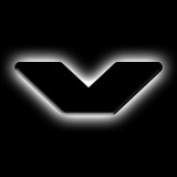 ORACLE Lighting Universal Illuminated LED Letter Badges - Matte Blk Surface Finish - V thumbnail 1