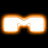 ORACLE Lighting Universal Illuminated LED Letter Badges - Matte Wht Surface Finish - M thumbnail 2