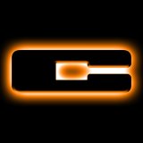 ORACLE Lighting Universal Illuminated LED Letter Badges - Matte Blk Surface Finish - C thumbnail 1