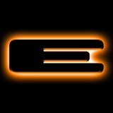 ORACLE Lighting Universal Illuminated LED Letter Badges - Matte Blk Surface Finish - E thumbnail 2