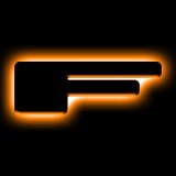 ORACLE Lighting Universal Illuminated LED Letter Badges - Matte Blk Surface Finish - F thumbnail 2