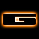 ORACLE Lighting Universal Illuminated LED Letter Badges - Matte Blk Surface Finish - G thumbnail 2