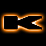ORACLE Lighting Universal Illuminated LED Letter Badges - Matte Blk Surface Finish - K thumbnail 2