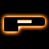 ORACLE Lighting Universal Illuminated LED Letter Badges - Matte Blk Surface Finish - P thumbnail 2