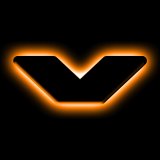 ORACLE Lighting Universal Illuminated LED Letter Badges - Matte Blk Surface Finish - V thumbnail 1