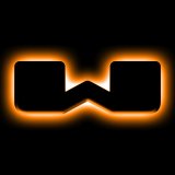 ORACLE Lighting Universal Illuminated LED Letter Badges - Matte Blk Surface Finish - W thumbnail 2