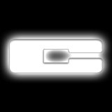 ORACLE Lighting Universal Illuminated LED Letter Badges - Matte Wht Surface Finish - C thumbnail 1