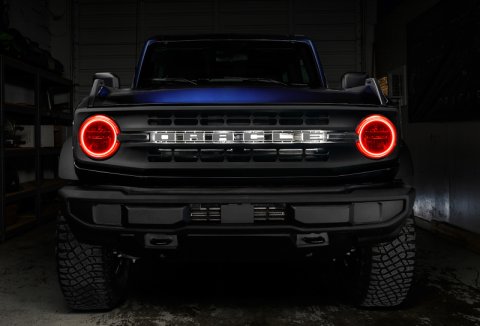 Oracle 2021 Ford Bronco Base Headlight LED Halo Kit - ColorSHIFT - w/o Controller thumbnail 4