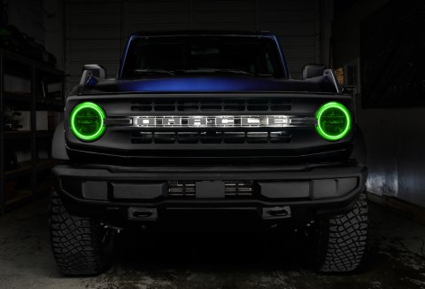 Oracle 2021 Ford Bronco Base Headlight LED Halo Kit - ColorSHIFT - w/o Controller thumbnail 6