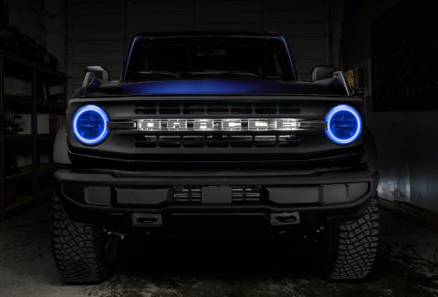Oracle 2021 Ford Bronco Base Headlight LED Halo Kit - ColorSHIFT - w/o Controller thumbnail 9