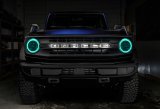 Oracle 2021 Ford Bronco Base Headlight LED Halo Kit - ColorSHIFT - w/ Simple Controller thumbnail 3