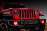 Oracle Jeep Wrangler JL/Gladiator JT LED Surface Mount Fog Light Halo Kit - Red thumbnail 8