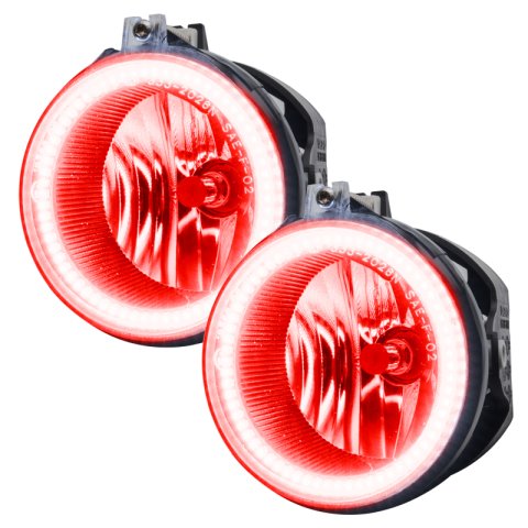 Oracle Dodge Challenger 08-14 LED Waterproof Fog Halo Kit - Red thumbnail 1