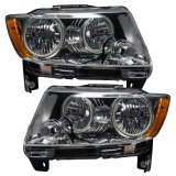 Oracle 11-13 Jeep Grand Cherokee Pre-Assembled Halo Headlights (Non HID) Chrome - Blue thumbnail 8