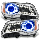 Oracle 11-14 Chrysler 300C NON HID LED Halo Headlights Chrome Housing - Blue thumbnail 1