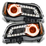 Oracle 11-14 Chrysler 300C SMD HL - Black - NON HID - Orange thumbnail 1