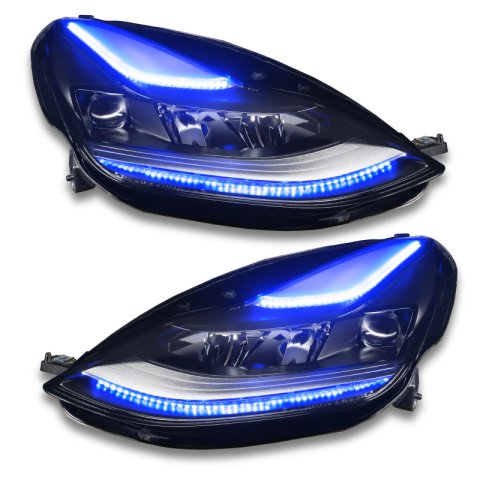 Oracle 2021+ Tesla Model 3 Dynamic ColorSHIFT Headlight DRL Upgrade Kit thumbnail 1
