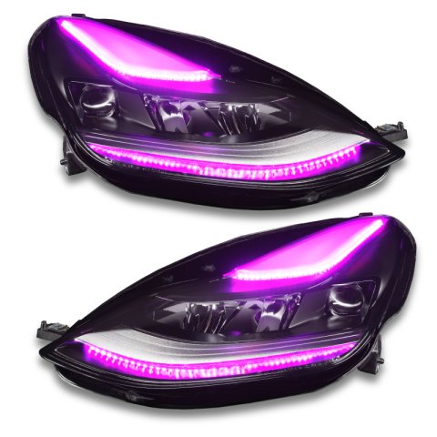 Oracle 2021+ Tesla Model 3 Dynamic ColorSHIFT Headlight DRL Upgrade Kit thumbnail 2