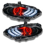 Oracle 18-21 Ford Mustang LED Headlight Halo Kit - Red thumbnail 6