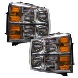 Oracle Lighting 07-13 Chevrolet Silverado Pre-Assembled LED Halo Headlights - Blue thumbnail 9