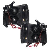 Oracle Lighting 07-13 Chevrolet Silverado Pre-Assembled LED Halo Headlights-Red thumbnail 7