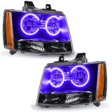 Oracle Lighting 07-14 Chevrolet Suburban Pre-Assembled LED Halo Headlights -UV/Purple thumbnail 1