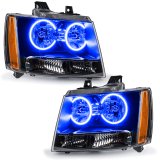 Oracle Lighting 07-14 Chevrolet Tahoe Pre-Assembled LED Halo Headlights -Blue thumbnail 1