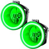 Oracle Lighting 06-10 Jeep Commander Pre-Assembled LED Halo Headlights -Green thumbnail 2