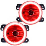 Oracle Lighting 07-09 Jeep Wrangler JK Pre-Assembled LED Halo Fog Lights -Red thumbnail 2