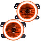 Oracle Lighting 07-09 Jeep Wrangler JK Pre-Assembled LED Halo Fog Lights -Amber thumbnail 2