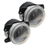 Oracle Lighting 07-09 Jeep Wrangler JK Pre-Assembled LED Halo Fog Lights -Amber thumbnail 4