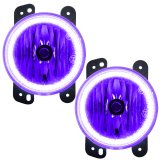 Oracle Lighting 07-09 Jeep Wrangler JK Pre-Assembled LED Halo Fog Lights -UV/Purple thumbnail 7