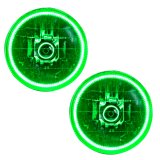 Oracle Lighting 97-06 Jeep Wrangler TJ Pre-Assembled LED Halo Headlights -Green thumbnail 2