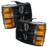 Oracle Lighting 07-13 Chevrolet Silverado Assembled Halo Headlights Round Style -Red thumbnail 4