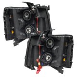 Oracle Lighting 07-13 Chevrolet Silverado Assembled Halo Headlights Round Style -Green thumbnail 6