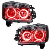 Oracle Lighting 08-15 Nissan Armada Pre-Assembled LED Halo Headlights -Red thumbnail 1