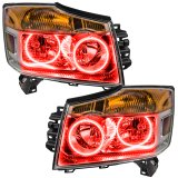 Oracle Lighting 08-15 Nissan Armada Pre-Assembled LED Halo Headlights -Red thumbnail 3